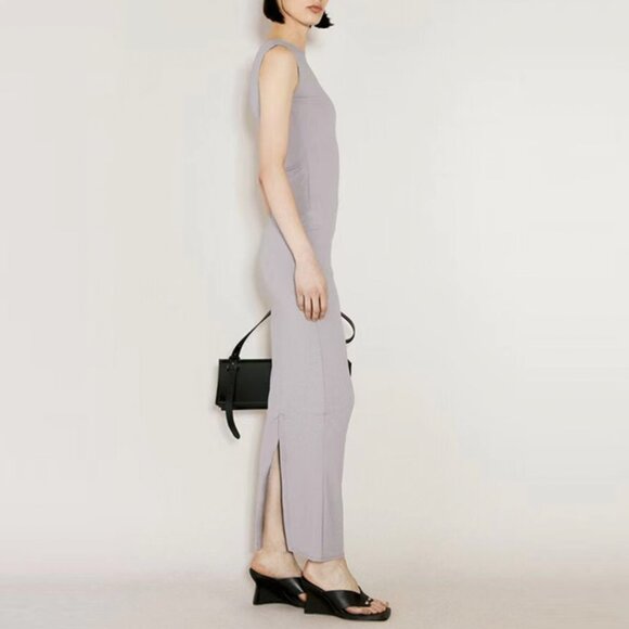Ssense Entire Studios Sleeveless Maxi Dress XS/S Grey - Picture 5 of 12